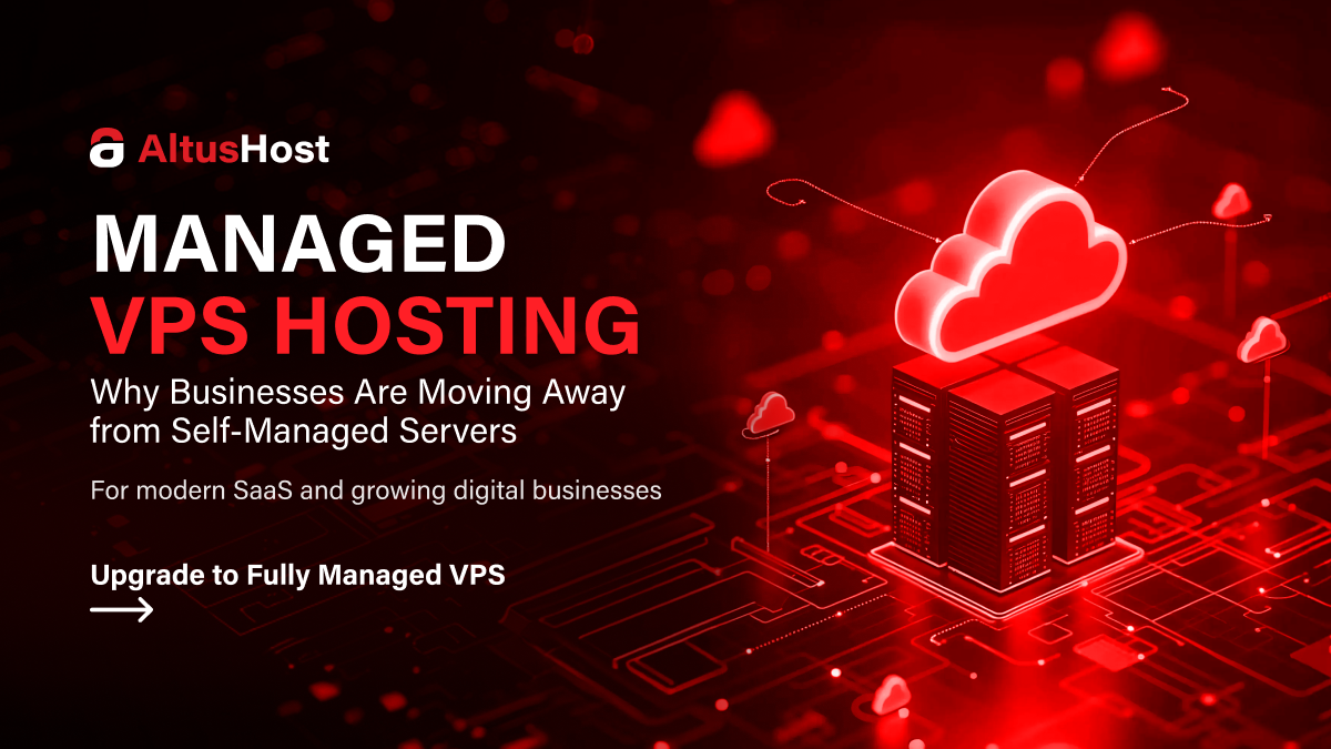 Cloud and managed VPS hosting platform graphic