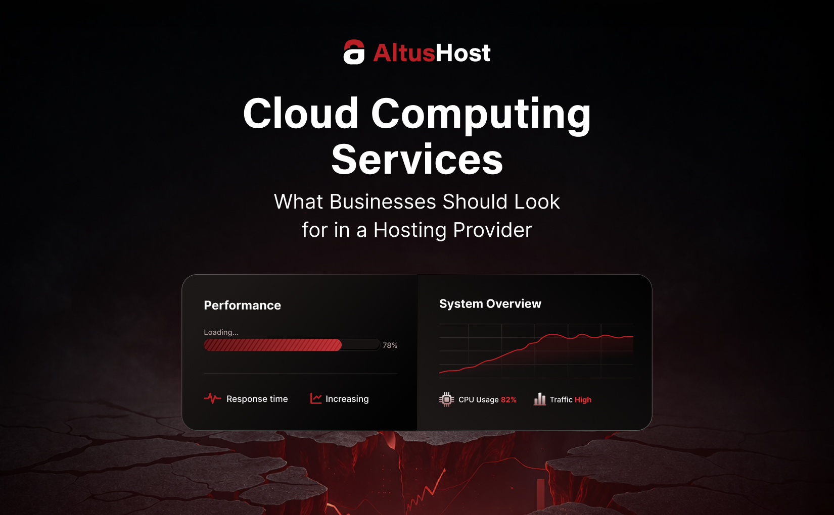cloud computing services hosting provider performance